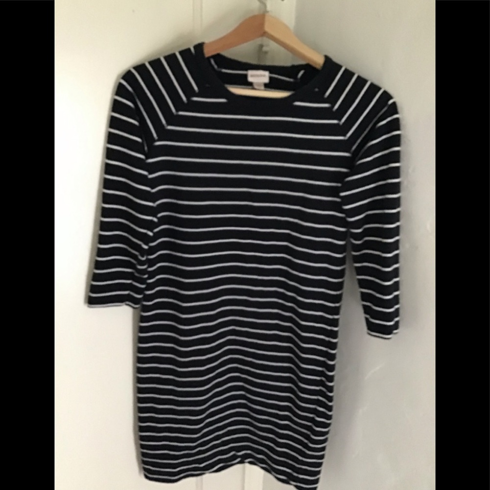 Mid sleeve cotton tee dress